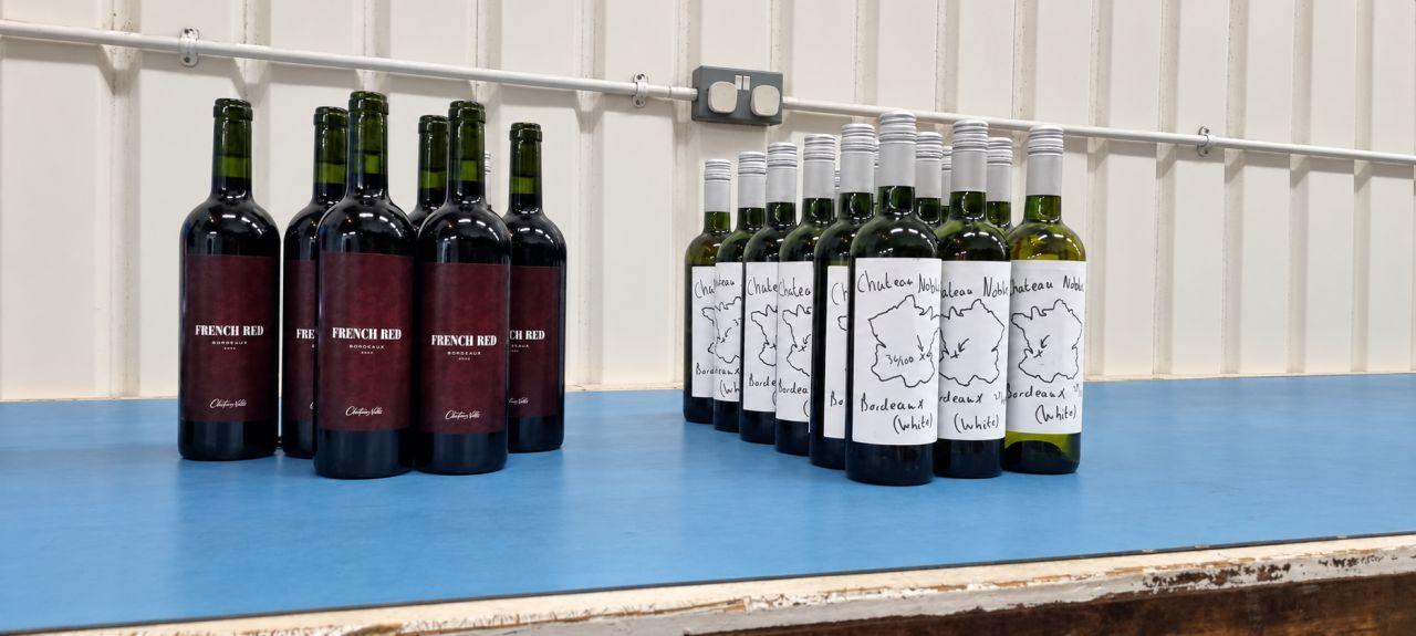 Château Noble wine brought from Bordeaux to the UK